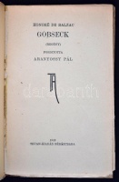 Honoré de Balzac: Gobseck. Ford. Aranyossy Pál. Békéscsaba,1919, Tevan. 94 p. Kiadói fametszetes papírborítóban. Felvágatlan.