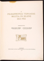 Mészáros Imre, d&#8217;Isoz Kálmán [szerk.]: A Filharmóniai Társaság múltja és jelene 1853-1903
<br/>Bp., 1903, Hornyánszky Viktor. 1 címkép, [6], 2 t., 3 faksz. mell., 109 p.