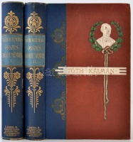 Tóth Kálmán összes költeményei. Bev. Endrődi Sándor. 1-2. köt. Bp., 1902, Lampel. Kissé kopott, díszes, szecessziós vászonkötésben, a címlapok sérültek, egyébként jó állapotban.