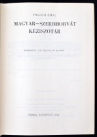 Palich Emil: Magyar-szerbhorvát kéziszótár. Bp., 1982, Terra. Kiadói egészvászon-kötésben. A gerincén apró sérülés.