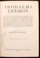 Irodalmi lexikon. Szerkeszti Benedek Marcell. Bp., 1927, Győző Andor k. Aranyozott kiadói egészvászon-kötésben. Jó állapotban.