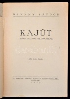 Benamy Sándor: Kajüt. Dráma. Első teljes kiadás. Bp, 1930, Marton. 94 p. Fűzve, kiadói papírborítóban. Az előzéklap felső része hiányos.