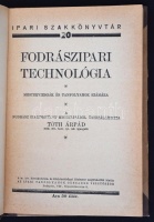 Tóth Árpád: Fodrászipari technológia. Bp., cca 1940. 126p.