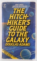 Douglas Adams: The hitchhiker's guide to the galaxy. New York, 1981. Pocket Books. A szerző  által dedikált, kereskedelmi forgalomba nem került, kritikai célokra szánt kiadás! Kissé használt, de ép, és hiánytalan állapotban. /