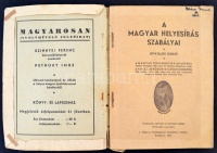 A magyar helyesírás szabályai. Nyolcadik kiadás. Bp., 1943, MTA. Kiadói papírkötésben.