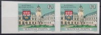 1990 Ifjúsági Bélyegkiállítás - Sárospatak vágott ívszéli pár (3.600)