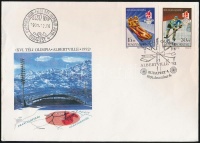 1991 Téli olimpia vágott sor FDC (5.000)