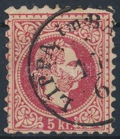 1867 5kr 'LIPPA im BA(NAT)' (Gudlin 400 pont)
