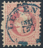 1867 5kr 'LETEN(YE)' kék / blue (Gudlin 800 pont)