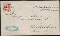 1867 5kr levélen 'PEST'