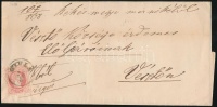 1868 5kr levélen 'GYULA'
