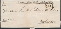 1868 Hivatalos helyi levél 'SZOLNOK'