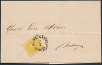 1869 2kr nyomtatványon / on printed matter 'NAGY-KÁROLY' - Debreczin