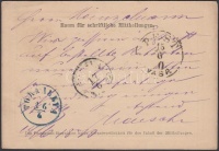1870 Díjjegyes levelezőlap kék 'TORNALLYA' átmenő bélyegzővel / PS-card with blue transit postmark  'TEMESVÁR' - 'PEST VASP' - 'TORNALLYA' - 'JOLSVA'