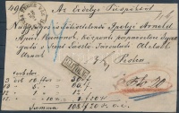 ~1870 Pénzeslevél előlap 'GYULA FEHER VÁR VÁR' - Pest