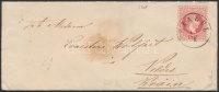 1871 5kr levélen / on cover 'SZAKUL' - 'TEMESVAR' - 'WIEN' - kék / blue 'VELDES'