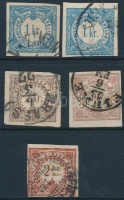 1868 Hírlapilleték bélyegek (vegyes minőség / mixed quality)
