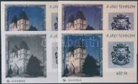 2004/5 A Jáki templom 4 db-os emlékív garnitúra azonos sorszámmal (25.000)