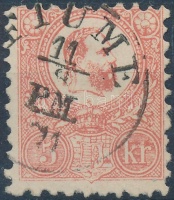 1871 Kőnyomat 5kr 'FIUME P.M.'