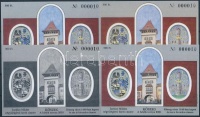 2001/19 Kőszeg 4 db-os emlékív garnitúra azonos sorszámmal (20.000)