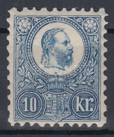 1871 Réznyomat 10kr (90.000) eredeti gumival, centrált luxus darab / with original gum, perfectly centered