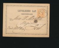 18... 2kr díjjegyes levelezőlap 'MISKOLCZ'