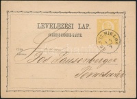 1871 2kr díjjegyes levelezőlap / PS-card 'GR.SZT.MIKLOS' - Temesvár