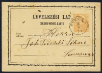 1871 Díjjegyes levelezőlap 'BUZIÁS'