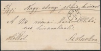 1871 Hivatalos levél 'ABONY' - Szolnok