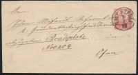 1871 5kr díjjegyes boríték / PS-cover 'NAGY SZEBEN' - 'BUDA-VÁR'