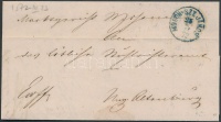 1872 Ex offo kék / blue  'MOSON-SZT. JÁNOS' - ovál 'MOSONY' - 'MAGY.ÓVÁR'