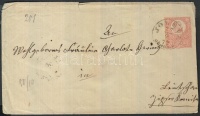 1872 Díjjegyes boríték 'JOLSVA GÖMÖR M'