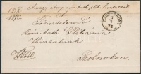 1873 Hivatalos levél 'NAGY-ABONY / PEST M.' - Szolnok
