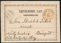 1873 2kr díjjegyes levelezőlap 'NAGY-SURÁNY'