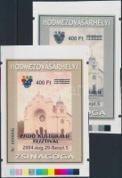 2004/32 Hódmezővásárhelyi Zsinagóga felülnyomott cromalin emlékívpár (120.000)