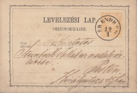 1873 2kr díjjegyes levelezőlap / PS-card 'ÉR ENDRÉD' - Pesten
