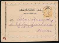 1873 2kr díjjegyes levelezőlap 'GYARMATA'