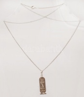 Ezüst nyaklánc medállal, Ag., nettó: 6,5gr., jelzett, 52cm /Silver necklace with pendant, Ag, net. 6,5gr, marked, 52cm