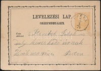 1874 2kr díjjegyes levelezőlap / PS-card 'CSÉPA' - Pesten