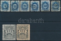 1874 Réznyomat sor (foghibák / perf. faults)