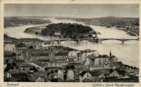Budapest, kilátás a Margitszigetre, Margithíd