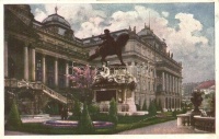 Budapest I. Királyi várpalota, Jenő főherceg szobor (fa)