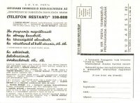 Budapest V. Posta távbeszélő propaganda irodája, Petőfi Sándor utca 13-15. - kinyitható képeslap