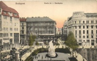 Budapest V. Gizella tér, állomásozó fogatok