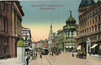 Budapest VII. Erzsébet körút, villamos, Divatterem (EB)