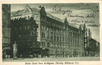 Budapest XI. Horthy Miklós út 17., Budai Szent Imre Kollégium, takarékpénztár, gyógyszertár, kiadja a Budai Szent Imre Kollégium