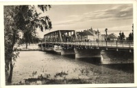 Győr, Horthy Miklós híd, Gusztáv Adolf otthon, zsinagóga