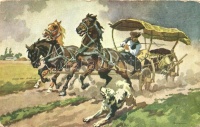 Hortobágy, Ekhós szekér, Athenaeum No. 105, s: Benyovszky (EB)
