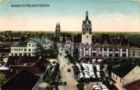 Kiskunfélegyháza, piac, városháza (EB)