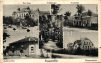 Kisújszállás, Városháza, Ipartestület, Stefánia otthon, Gyógypedagógiai Intézet, Erzsébet-liget (Rb)